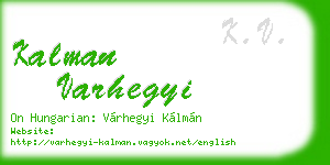 kalman varhegyi business card